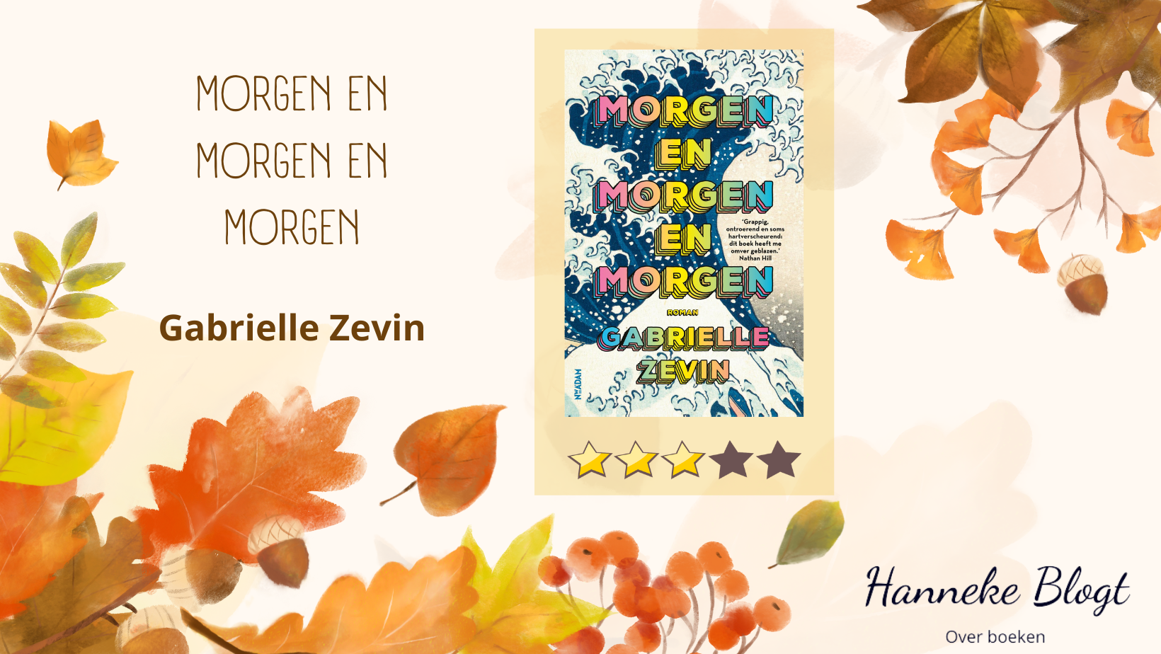 Morgen en morgen en morgen - Gabrielle Zevin - Hanneke Blogt