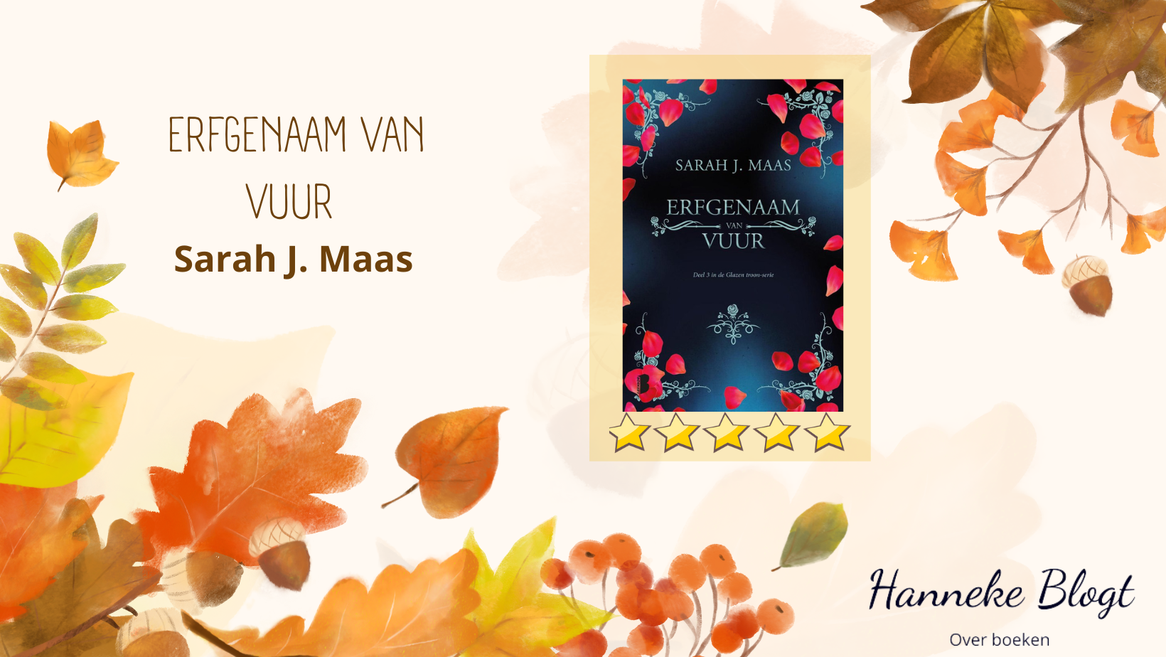 Erfgenaam van vuur - Sarah J Maas - Hanneke Blogt